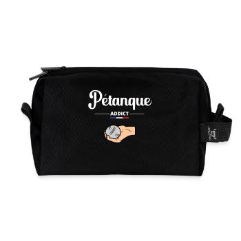Pétanque Addict - Trousse de toilette en tissu recyclé - noir - Devant