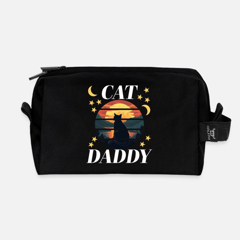 cat1 Artboard 1 - Recycled Toiletry Zip Bag - black