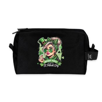 Irish You St. Patrick's Day Stilvoll Feiern - Recycelte Kulturtasche - Schwarz - Vorne