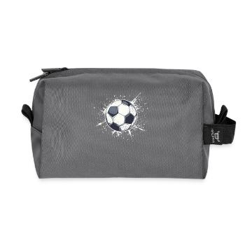 Urbaner Fußball-Style - Klassischer Ball - Recycelte Kulturtasche - Anthrazit - Vorne