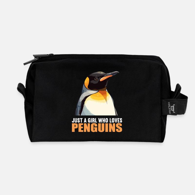 Pinguine Pinguin - Recycelte Kulturtasche - Schwarz