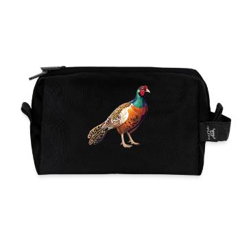 Pheasants Pheasant - Recycled Toiletry Zip Bag - black - Front