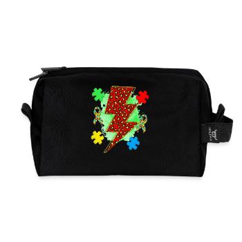 Autismus - Recycelte Kulturtasche - Schwarz - Vorne