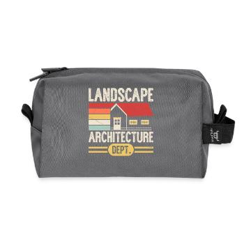 architect - Recycled Toiletry Zip Bag - anthracite - Front
