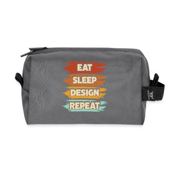 Architecte - Trousse de toilette en tissu recyclé - anthracite - Devant