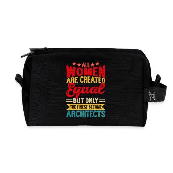 Architecte - Trousse de toilette en tissu recyclé - noir - Devant