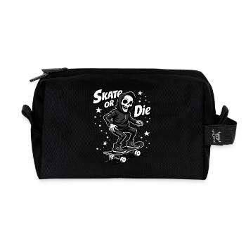 Skateboard Grim Reaper – Skate or Die - Trousse de toilette en tissu recyclé - noir - Devant