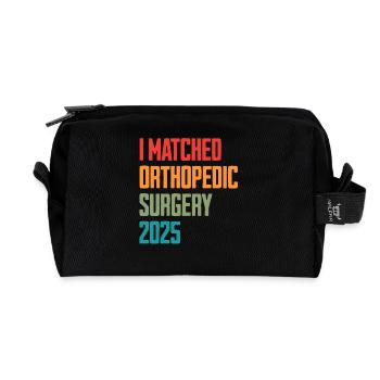 I Matched Orthopedic Surgery 2025 - Recycelte Kulturtasche - Schwarz - Vorne