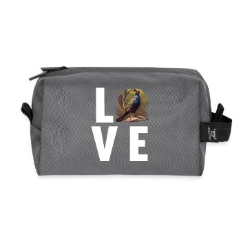 Pheasants Pheasant - Recycled Toiletry Zip Bag - anthracite - Front