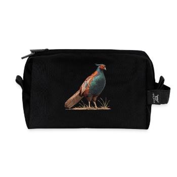 Pheasants Pheasant - Recycled Toiletry Zip Bag - black - Front