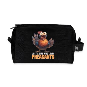 Pheasants Pheasant - Recycled Toiletry Zip Bag - black - Front