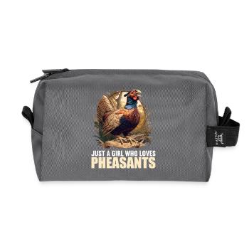 Pheasants Pheasant - Recycled Toiletry Zip Bag - anthracite - Front