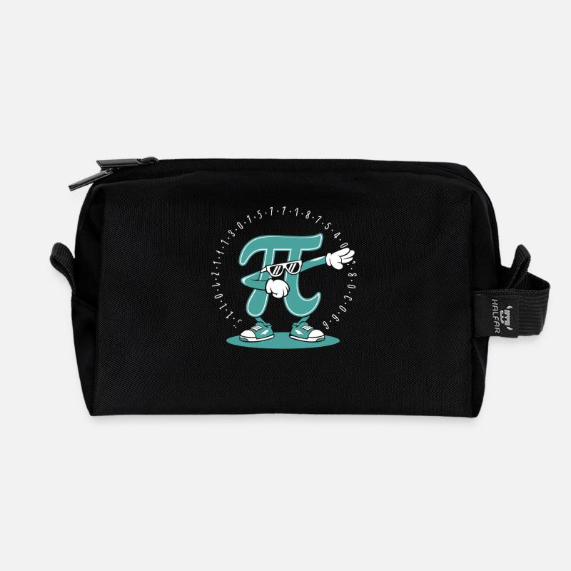 Pi Mathe - Recycelte Kulturtasche - Schwarz
