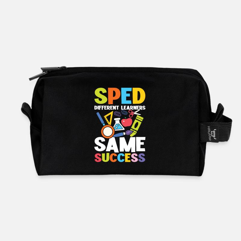 Sonderpädagogik Verschiedene Lernende Gleicher - Recycelte Kulturtasche - Schwarz