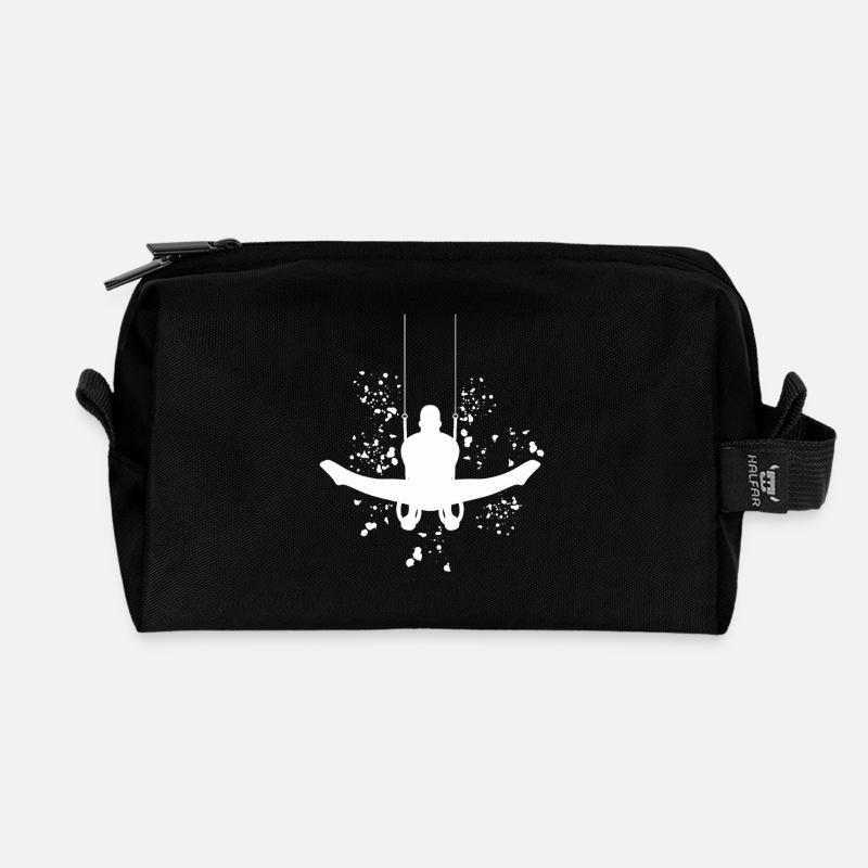 Kunstturner Ringe Kunstturnen - Recycelte Kulturtasche - Schwarz