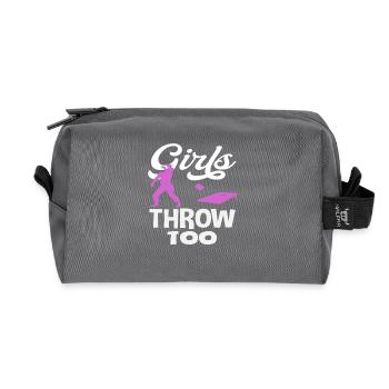 Cornhole Lover Girls Throw Aussi - Trousse de toilette en tissu recyclé - anthracite - Devant