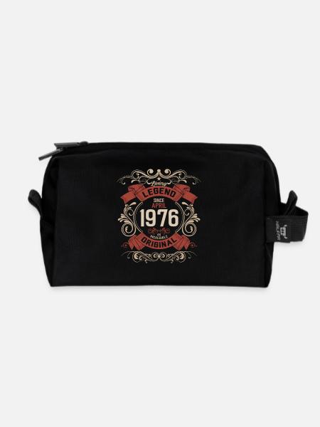 50. Geburtstag Legende April Jahrgang 1976 - Recycelte Kulturtasche - Schwarz