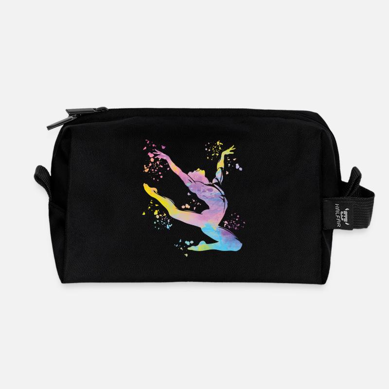 Turner Boden Kunstturnen - Recycelte Kulturtasche - Schwarz