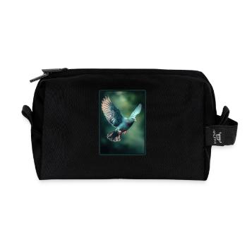Pigeons Pigeon - Recycled Toiletry Zip Bag - black - Front