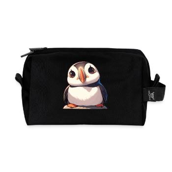 Puffin - Recycled Toiletry Zip Bag - black - Front