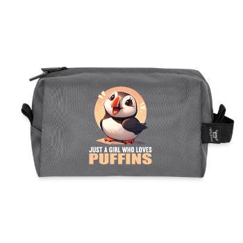 Puffin - Recycled Toiletry Zip Bag - anthracite - Front