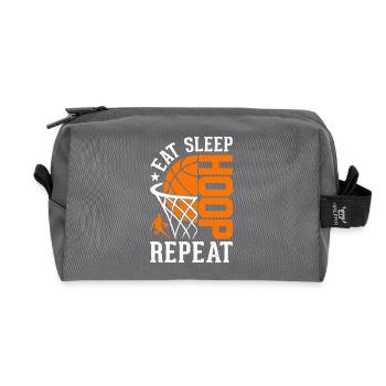 Basketball - Recycelte Kulturtasche - Anthrazit - Vorne