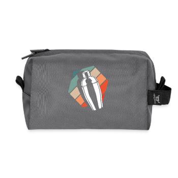 Barman Vintage Shaker Look Rétro - Trousse de toilette en tissu recyclé - anthracite - Devant
