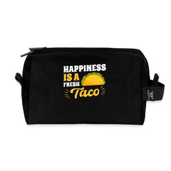 Mexico Tacos Mexican Tacos - Recycled Toiletry Zip Bag - black - Front