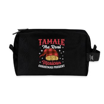 Mexico Tacos Mexican Tacos - Recycled Toiletry Zip Bag - black - Front