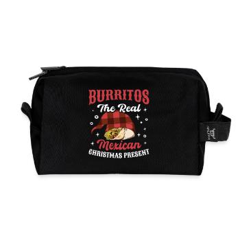 Mexico Tacos Mexican Tacos - Recycled Toiletry Zip Bag - black - Front