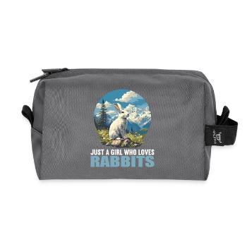 Bunny Bunny - Recycled Toiletry Zip Bag - anthracite - Front