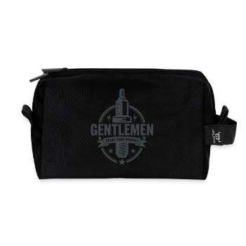 Messieurs, démarrez vos moteurs Sport automobile - Trousse de toilette en tissu recyclé - noir - Devant