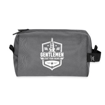 Messieurs, démarrez vos moteurs Sport automobile - Trousse de toilette en tissu recyclé - anthracite - Devant