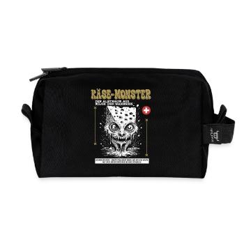 Volksfest Shirt: Käsewahn mit Biss - Recycelte Kulturtasche - Schwarz - Vorne