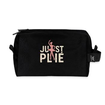 Just plié - Recycelte Kulturtasche - Schwarz - Vorne