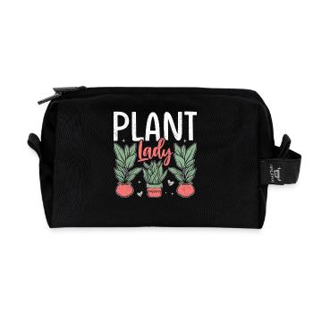 Plant Lady - Recycelte Kulturtasche - Schwarz - Vorne