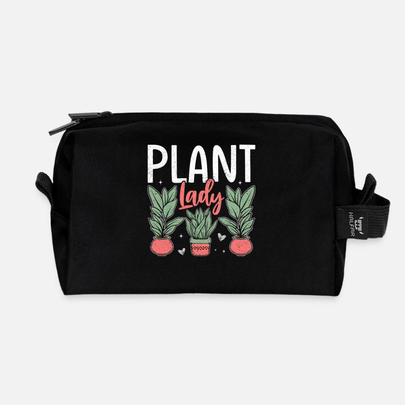 Plant Lady - Recycelte Kulturtasche - Schwarz