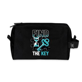 Escape Room Find The Key - Recycelte Kulturtasche - Schwarz - Vorne