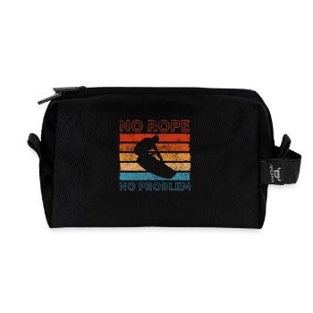 Wakeboarding - Recycled Toiletry Zip Bag - black - Front