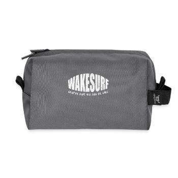 Wakeboarding - Recycled Toiletry Zip Bag - anthracite - Front