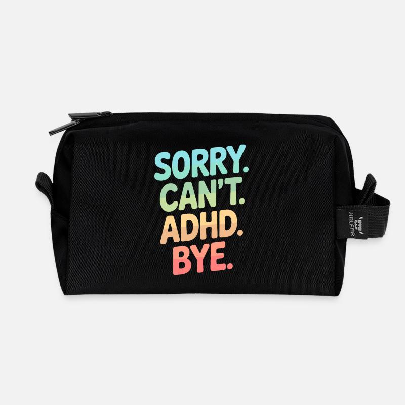 ADHS - Recycelte Kulturtasche - Schwarz