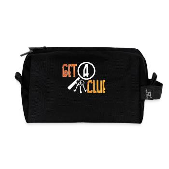 Escape Room Get A Clue - Recycelte Kulturtasche - Schwarz - Vorne