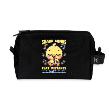 Music Teacher Sharp Minds Flat Mistakes Educator - Recycelte Kulturtasche - Schwarz - Vorne