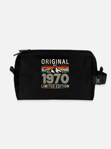 55. Geburtstag Legende Mai Jahrgang 1970 - Recycelte Kulturtasche - Schwarz