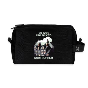 Schornsteinfeger Dachläufer Klasse Retro Pixel Art - Recycelte Kulturtasche - Schwarz - Vorne