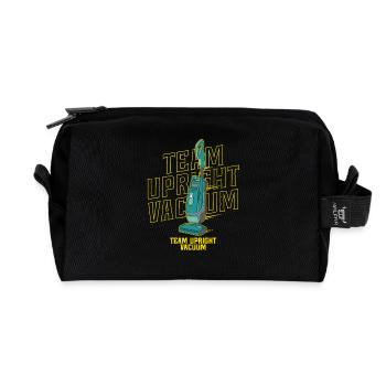 Vacuuming Household Team Upright Vacuum - Recycled Toiletry Zip Bag - black - Front