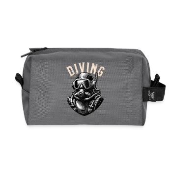 Diving - Recycelte Kulturtasche - Anthrazit - Vorne