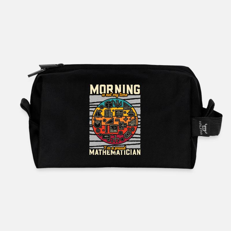 Mathematician Morning Is Not My Time Math Tutor - Recycelte Kulturtasche - Schwarz