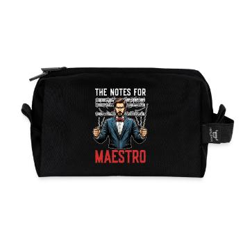 Music Director The Notes For Maestro Music Lover - Recycled Toiletry Zip Bag - black - Front