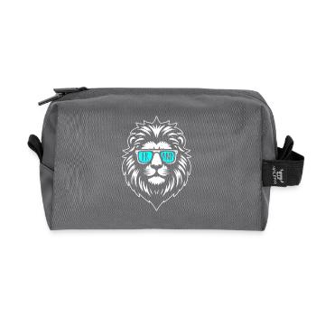 Leo Frank - Recycled Toiletry Zip Bag - anthracite - Front